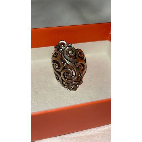James Avery Long Sorrento Ring In Sterling Silver Size 7 - Picture 2 of 4